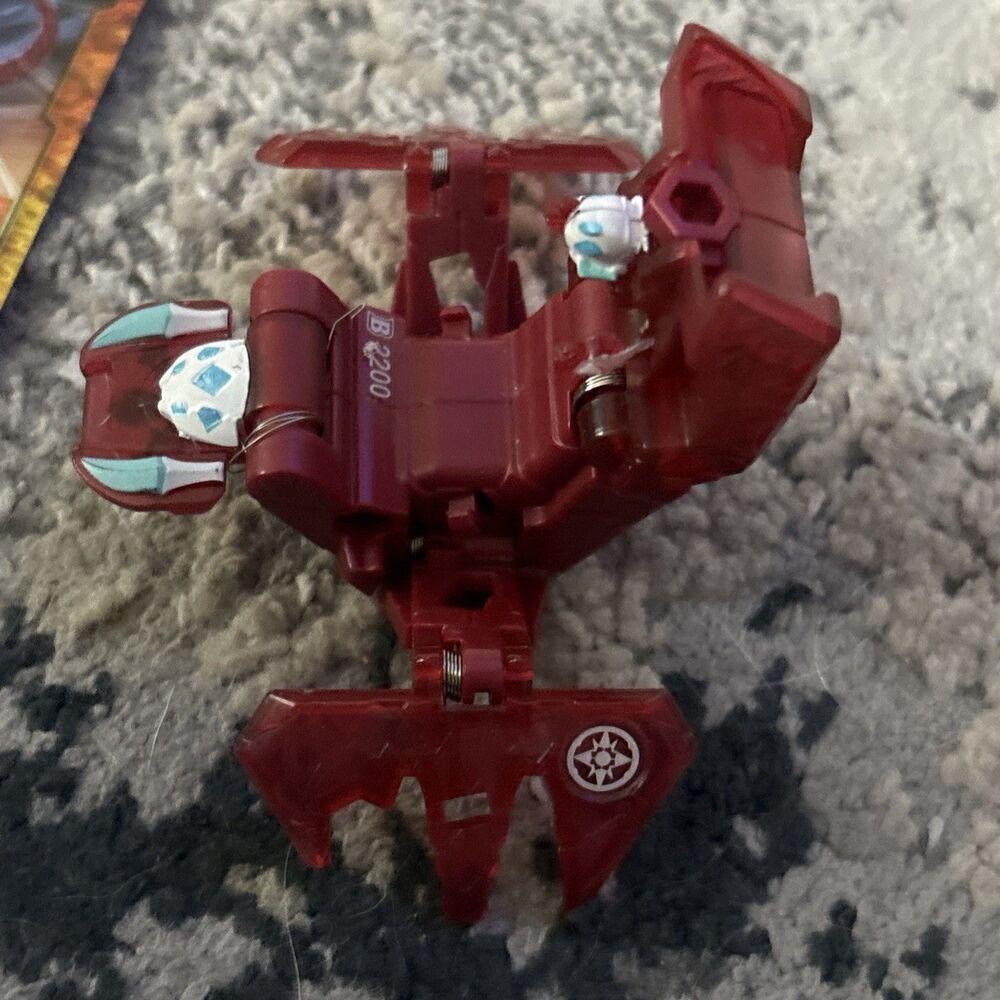 Bakugan GeoForge Arachnia Red Haos Geogan Rising B2200 Battle Brawlers With card - Picture 3 of 7